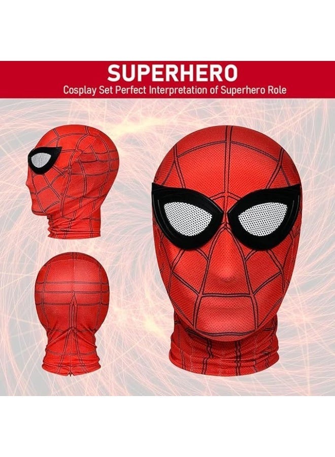 FIRST PRO Spider Superhero Mask Halloween and Costume Party Face Mask, Cosplay Carnival Accessory for Kids and Adults - Image 3